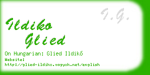 ildiko glied business card