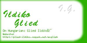 ildiko glied business card